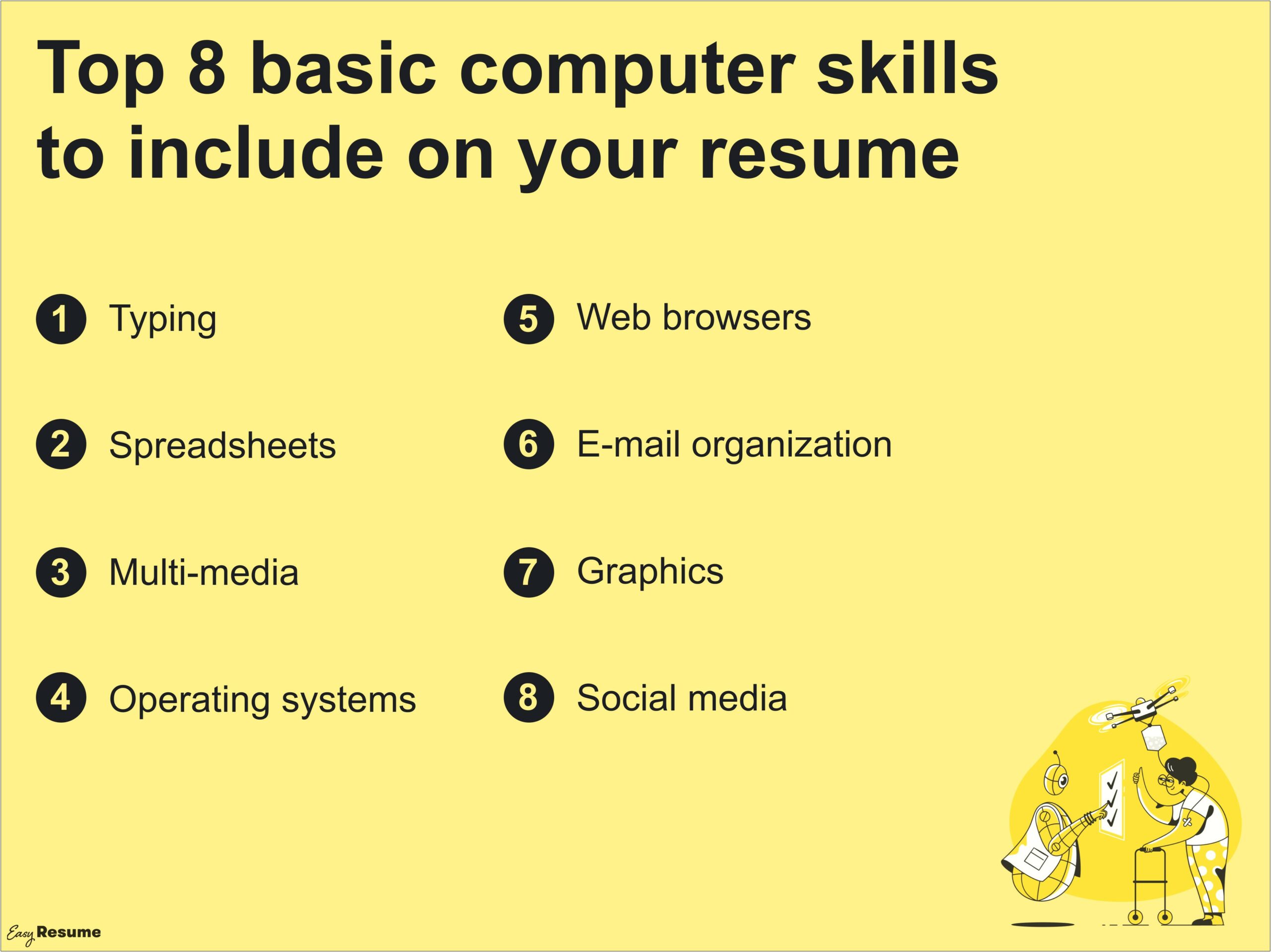 Computer Skills To List In A Resume