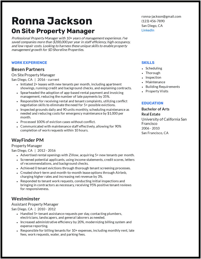 Condominium Security Part Time Supervisor Resume Examples