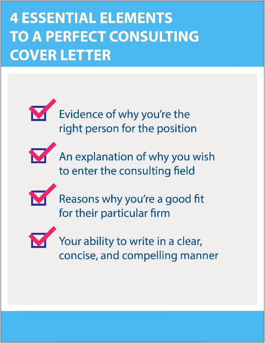 Consulting Cover Letter And Resume Review Service