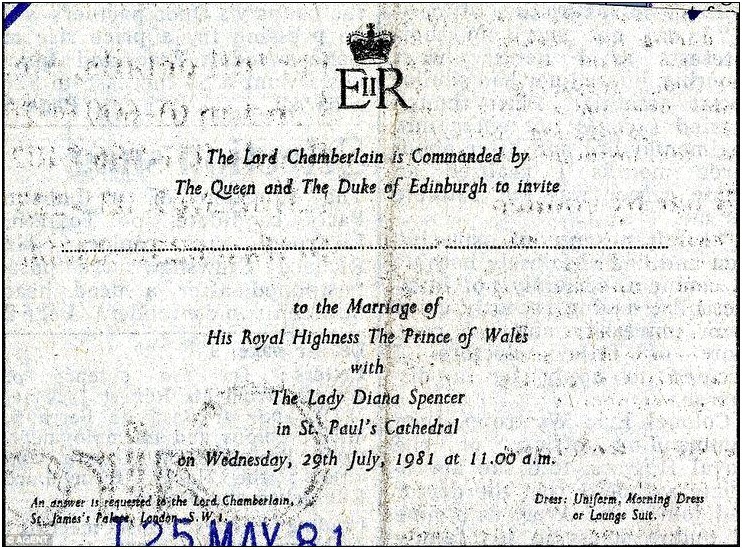 Copy Of Meghan And Prince Terry Wedding Invitation