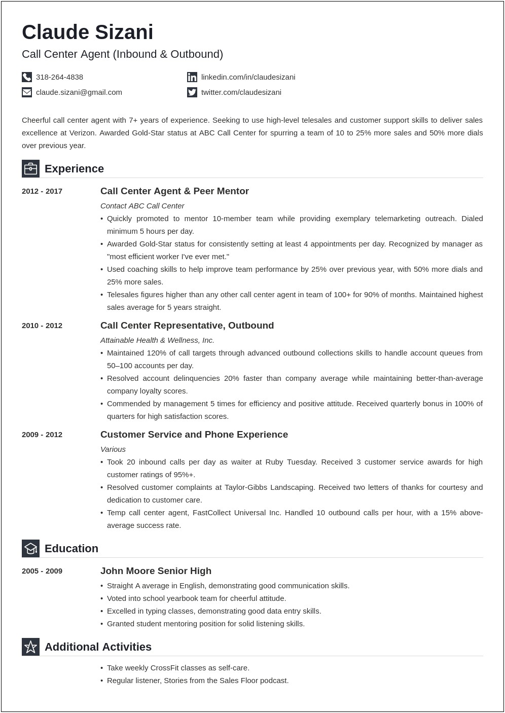 Copy Paste Work Skills For Resume