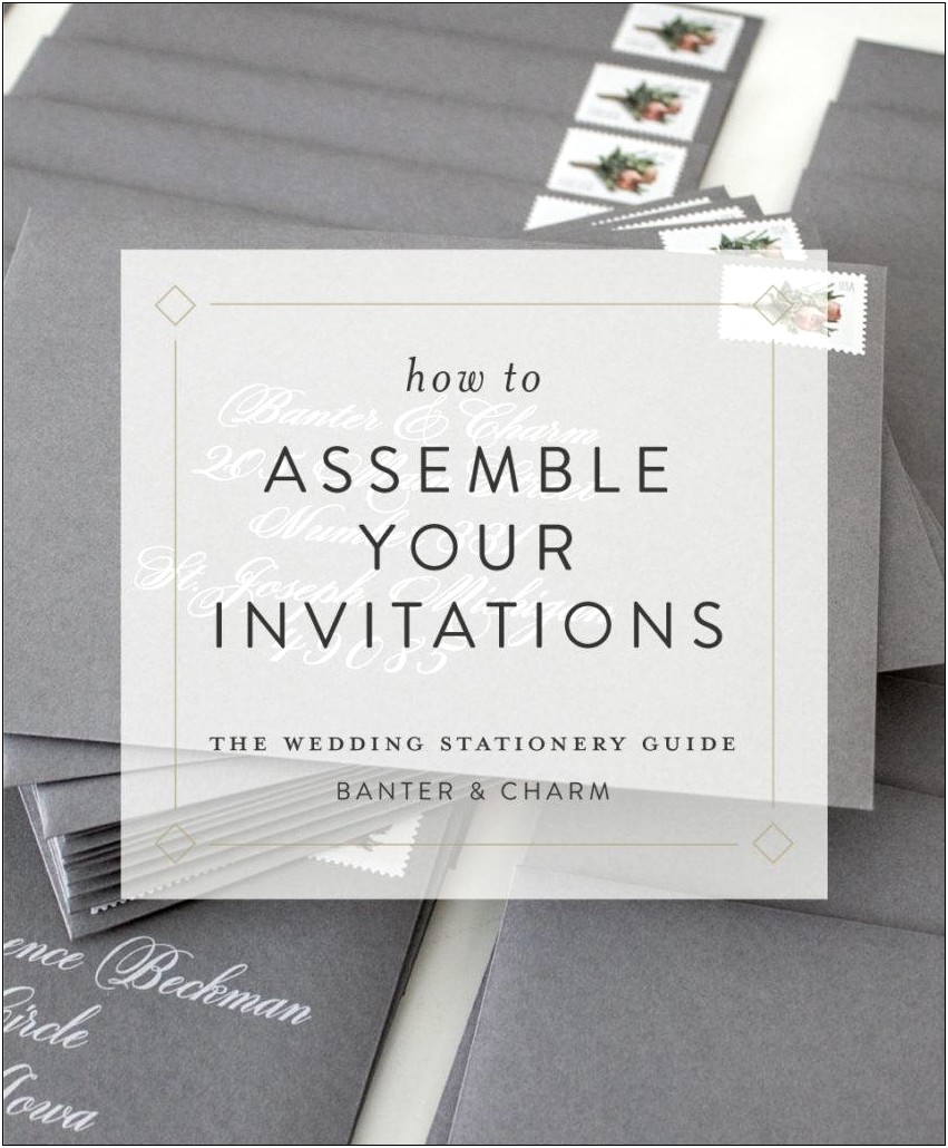 Correct Way To Put Wedding Invitations In Envelope
