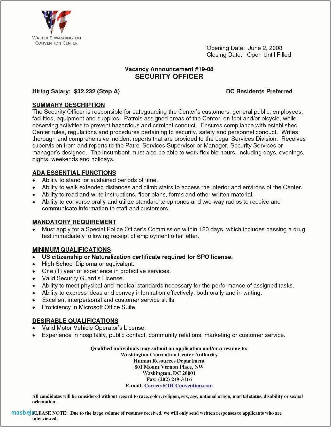 Correctional Officer Resume Work History With No Experience