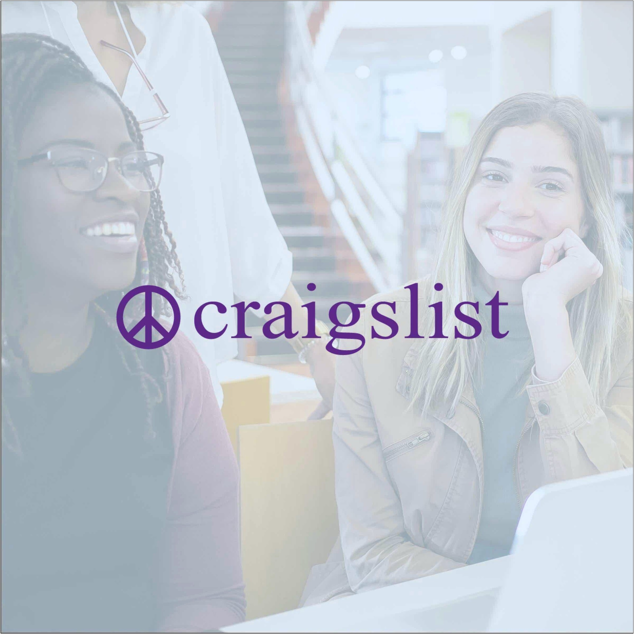 Craigs List Part Time Jobs Resume Fort Worth