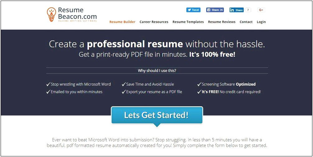 Create Free Resume Online To Save To Pdf