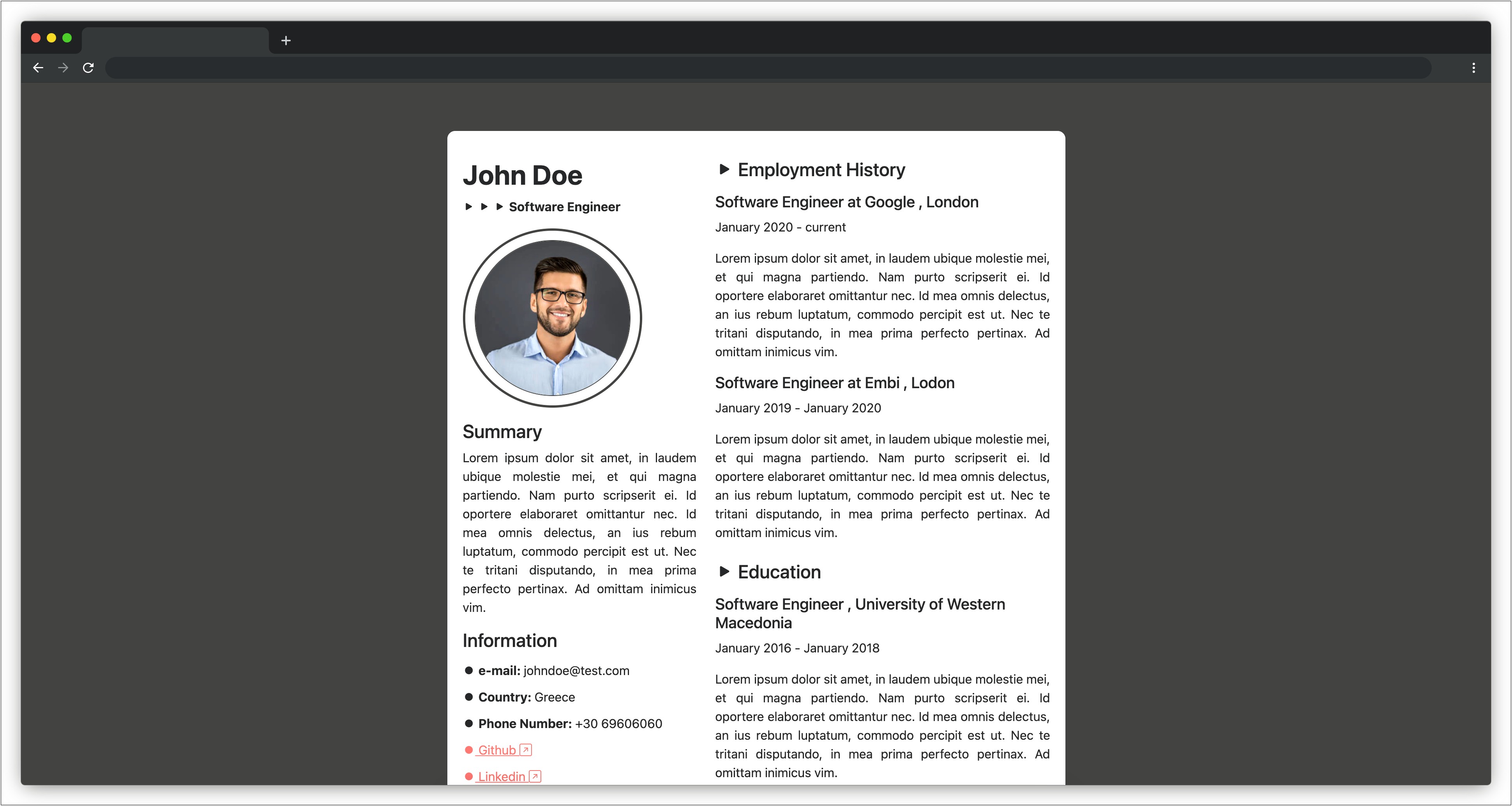 Create Resume With Photo Online Free