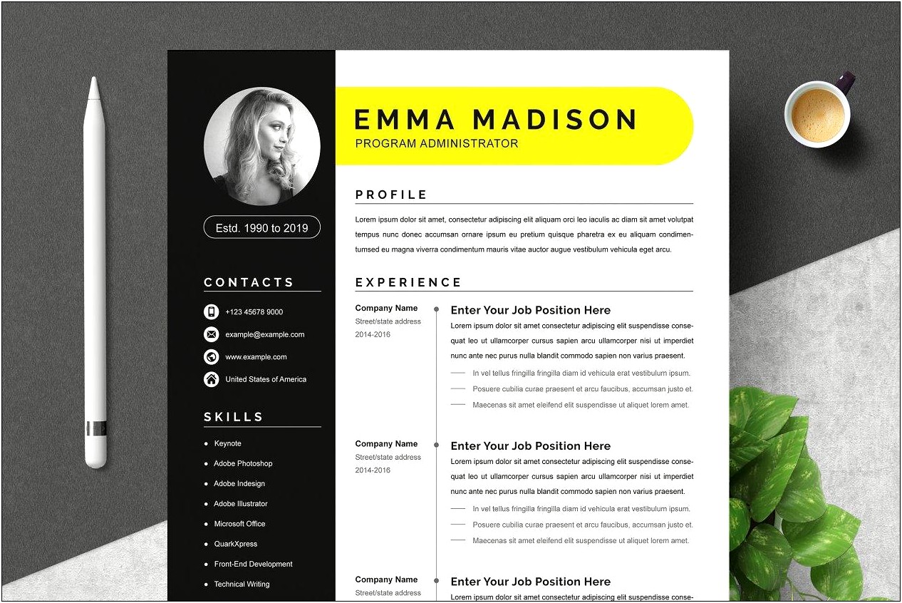Creative Market2018 Best Resume Cover Letter Business Card