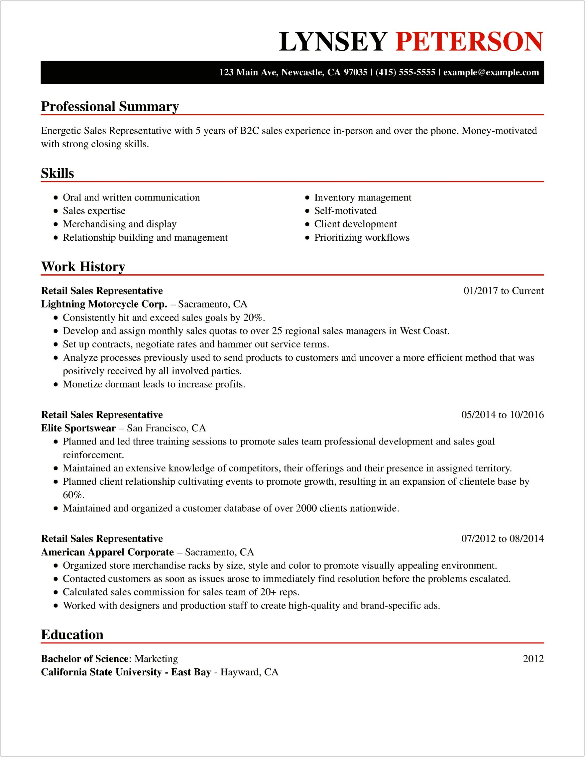 Creative Way To Name Your Summary In Resume