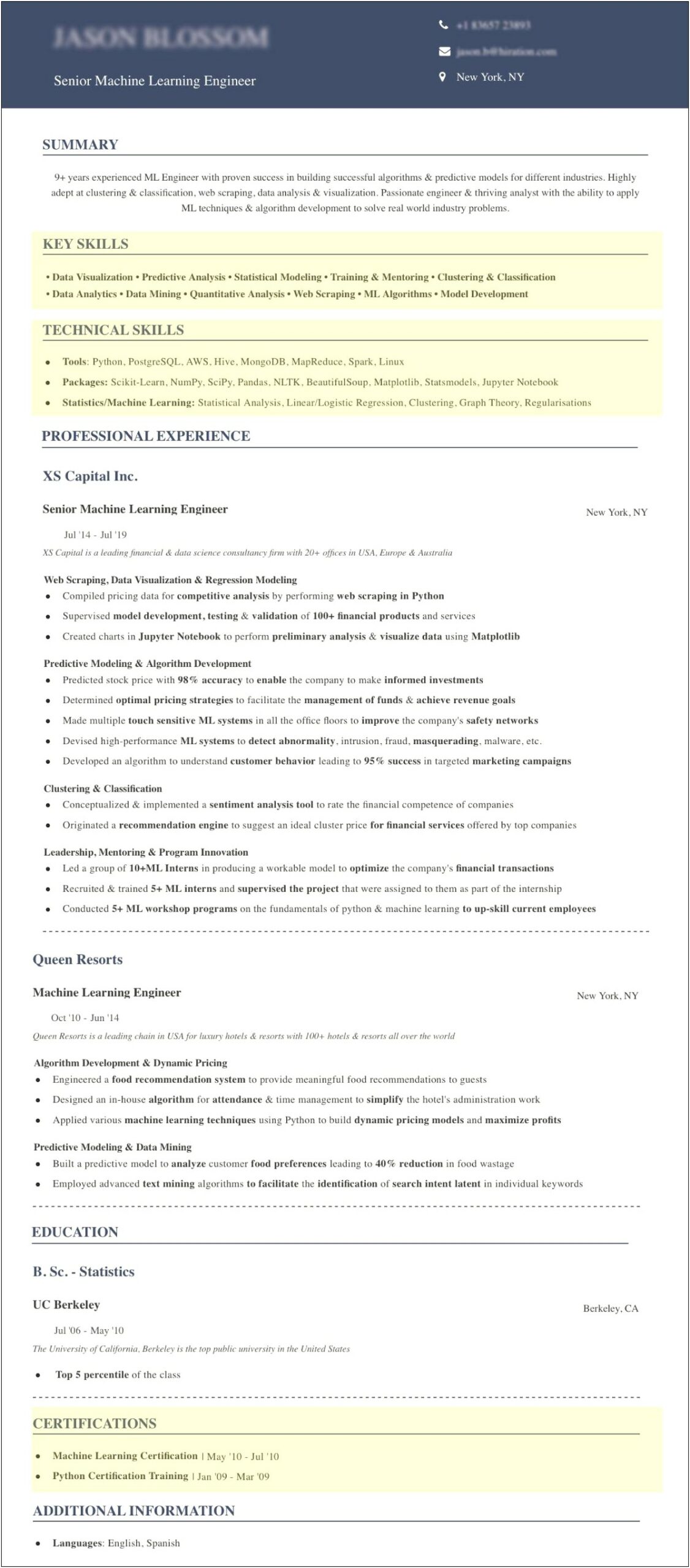 Cs Career Questions Resume No Experience