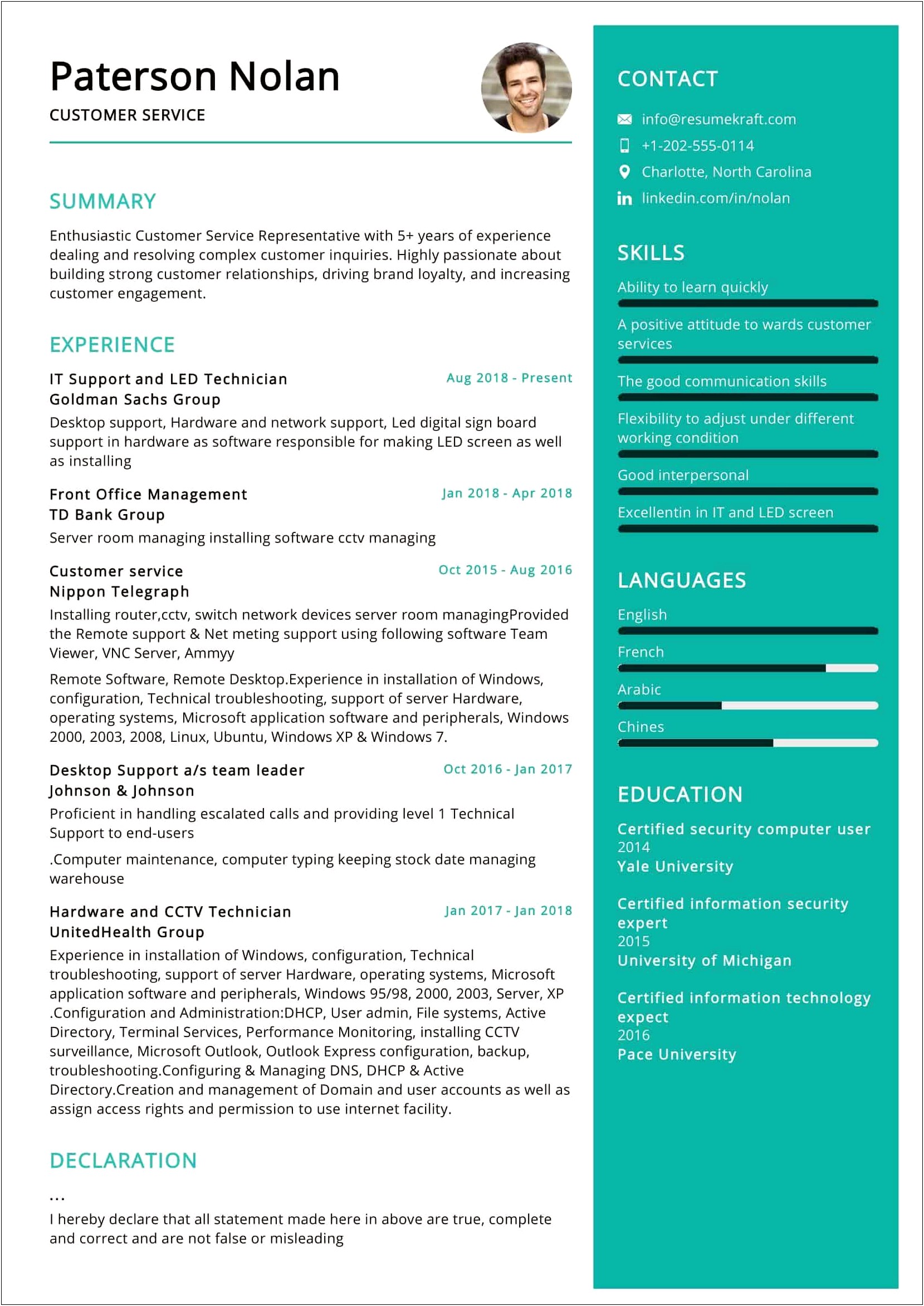 Customer Service Resume Skills Resume Examples