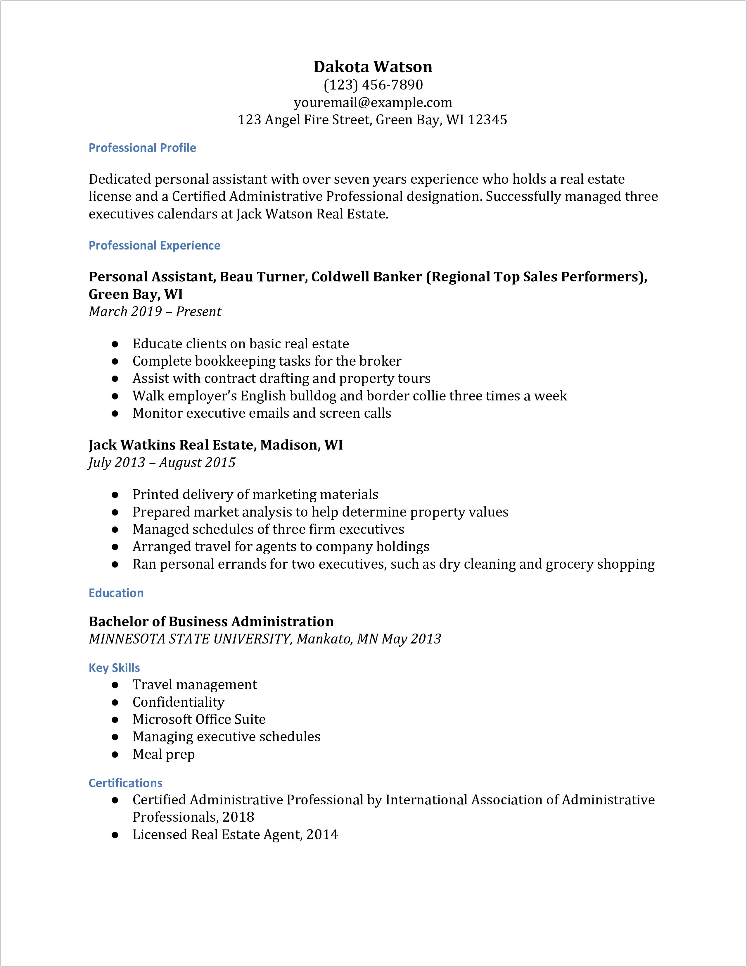 Dairy Queen Crew Member Resume Examples