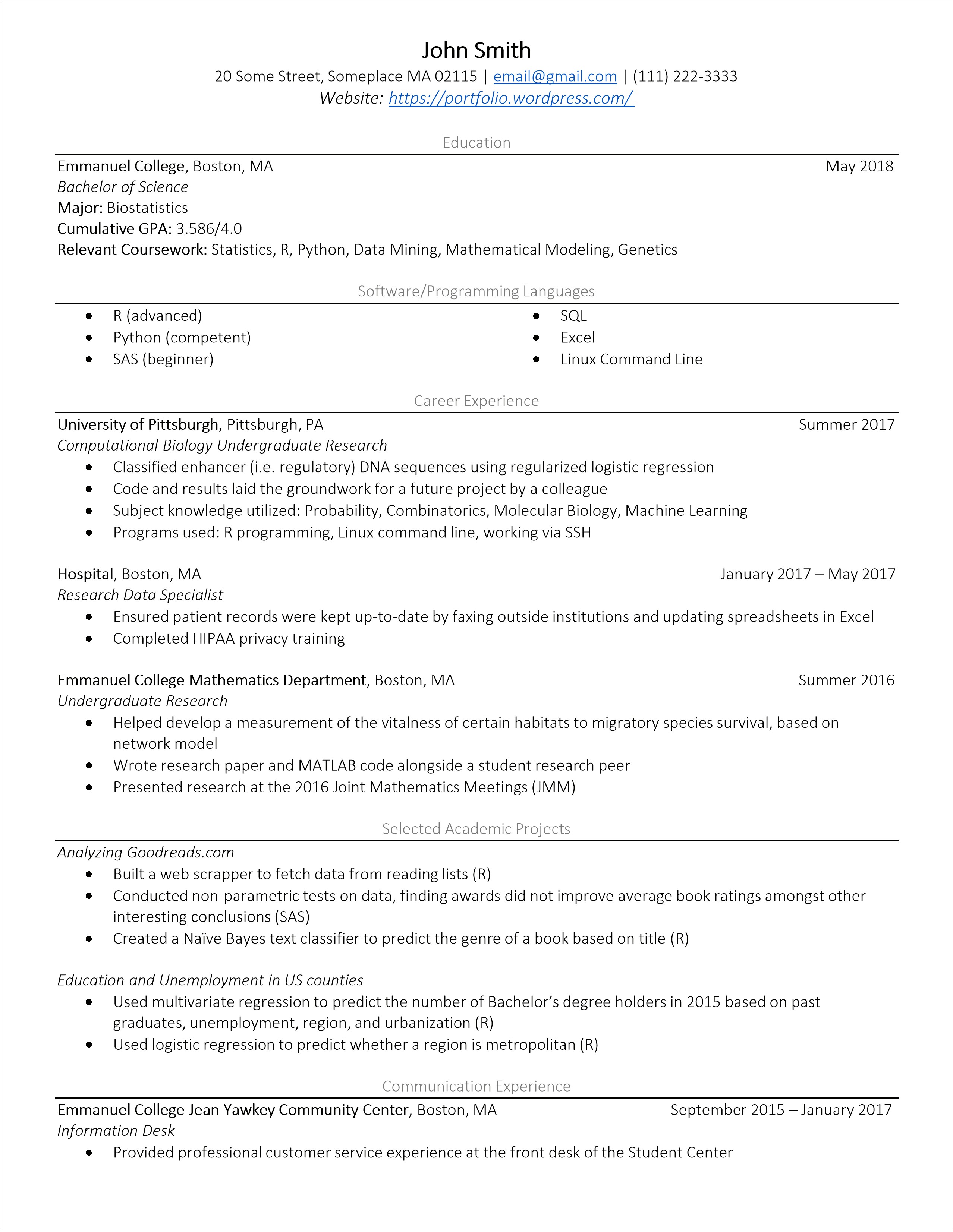 Data Analyst Resume With 4 Years Of Experience