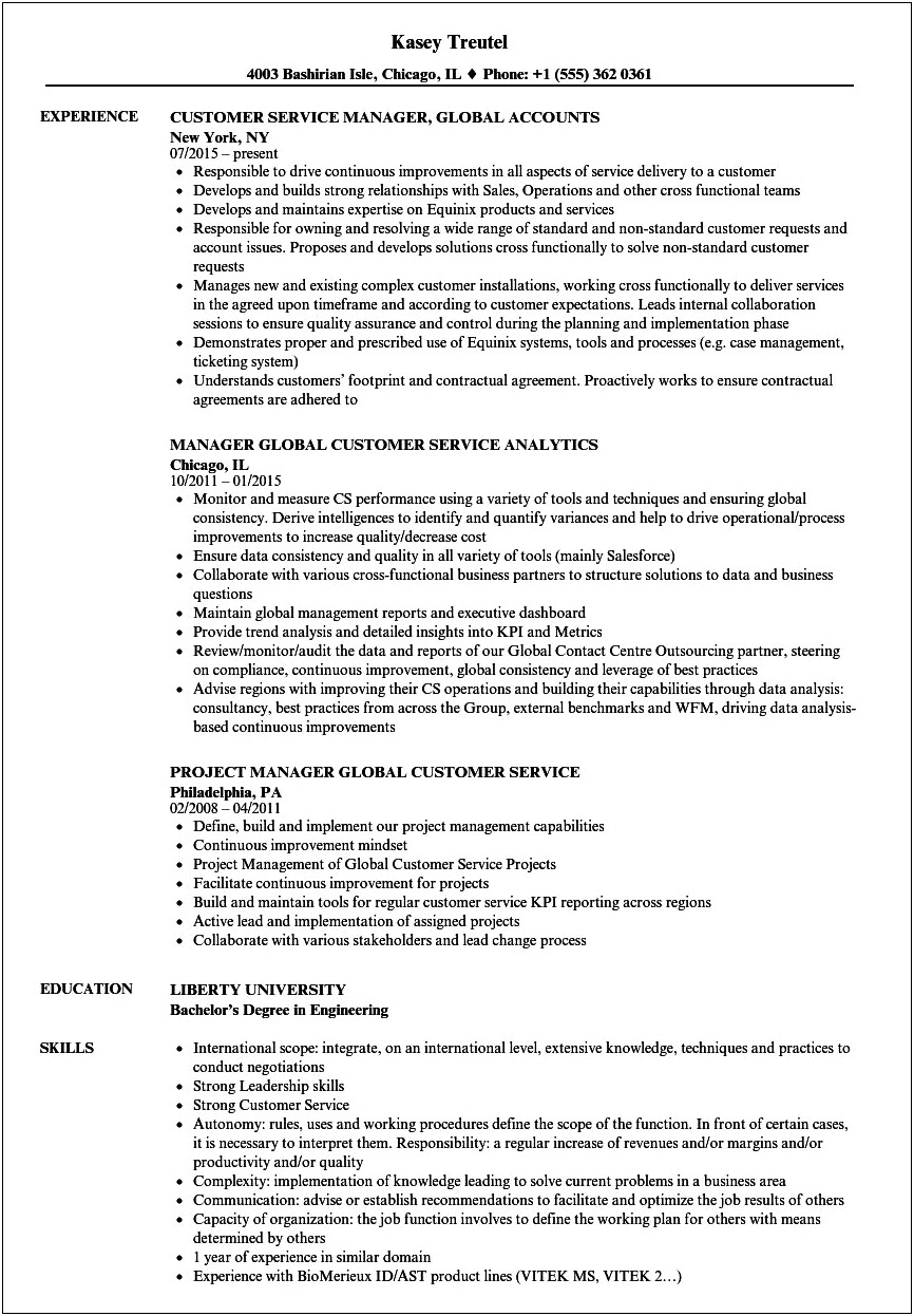 Describe Customer Service Skills For Resume