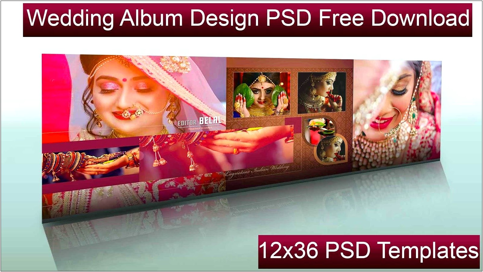 Digital Wedding Album Design Templates Download