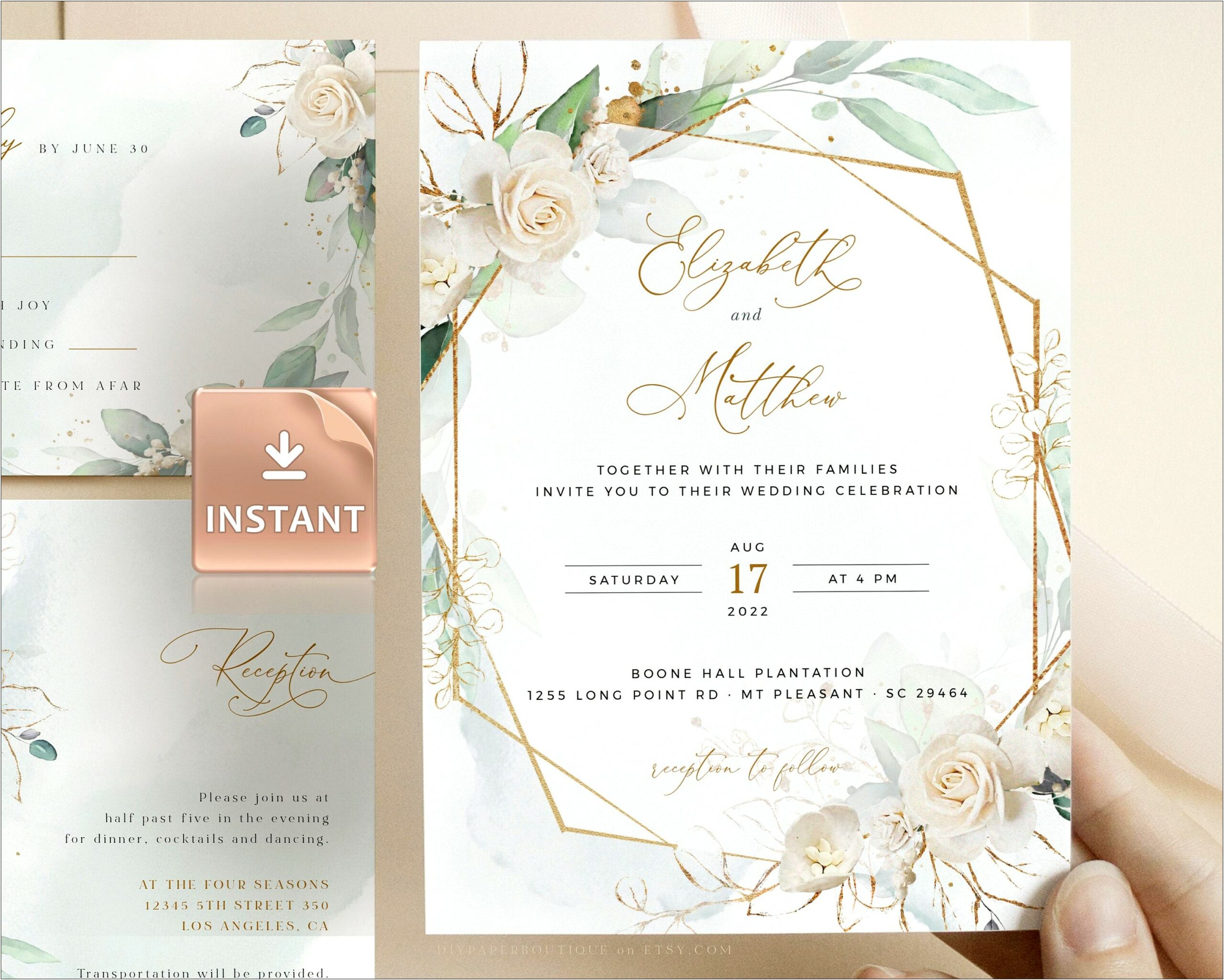 Diy Wedding Invitation Templates Download Drag