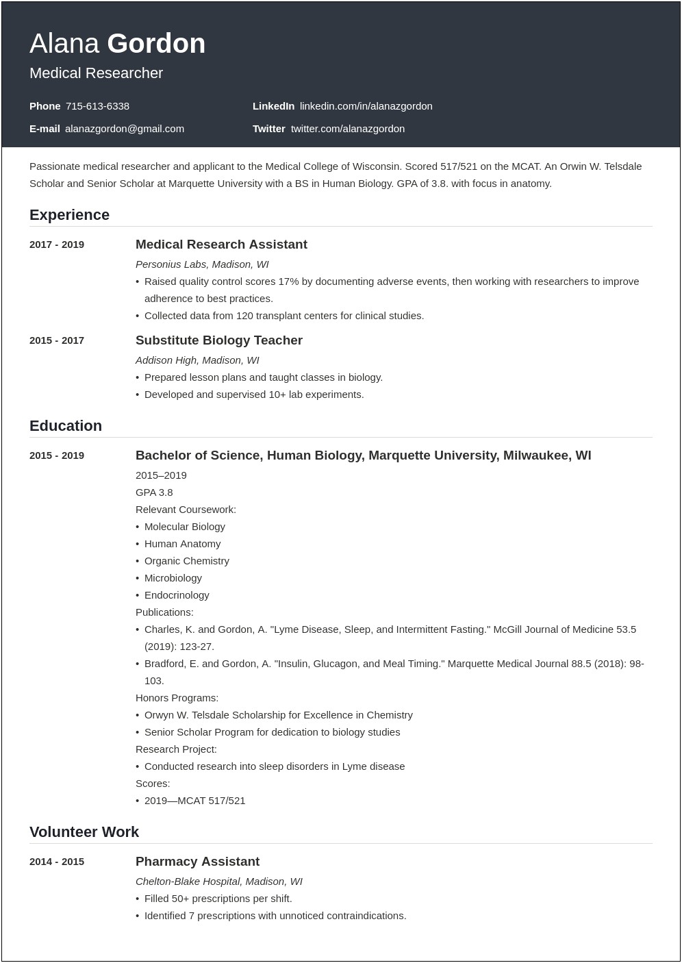 Do I Print Resumes For Interview Med School