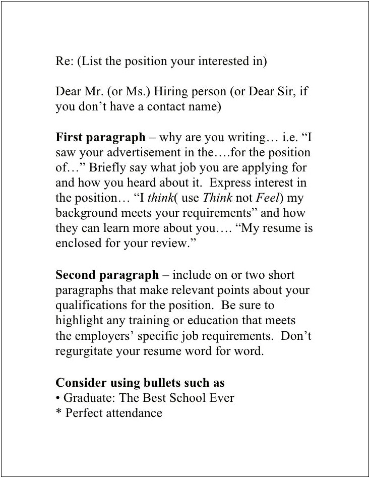 Do Or Dont Resume Resume Cover Letter