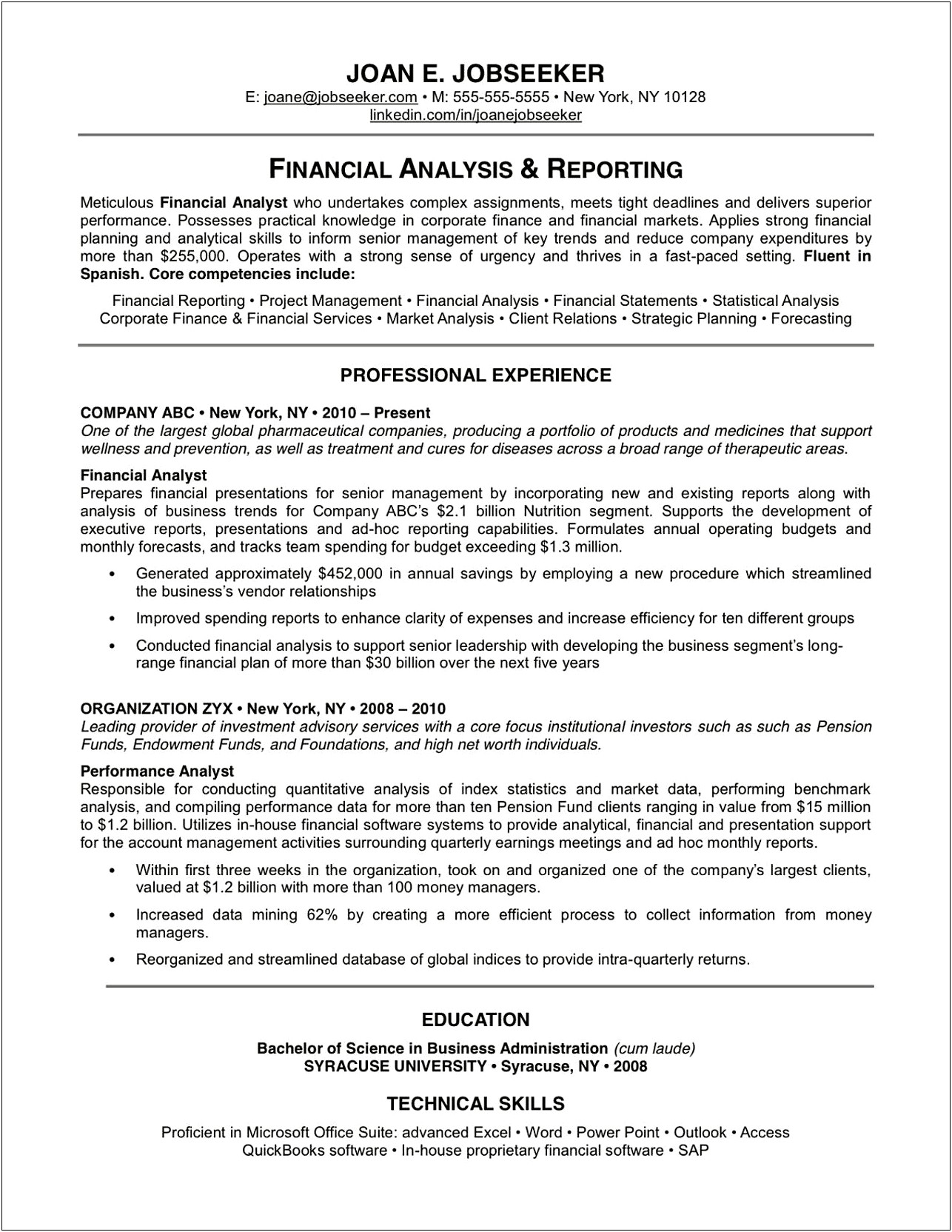 Do You Need A Company Summary On Resume