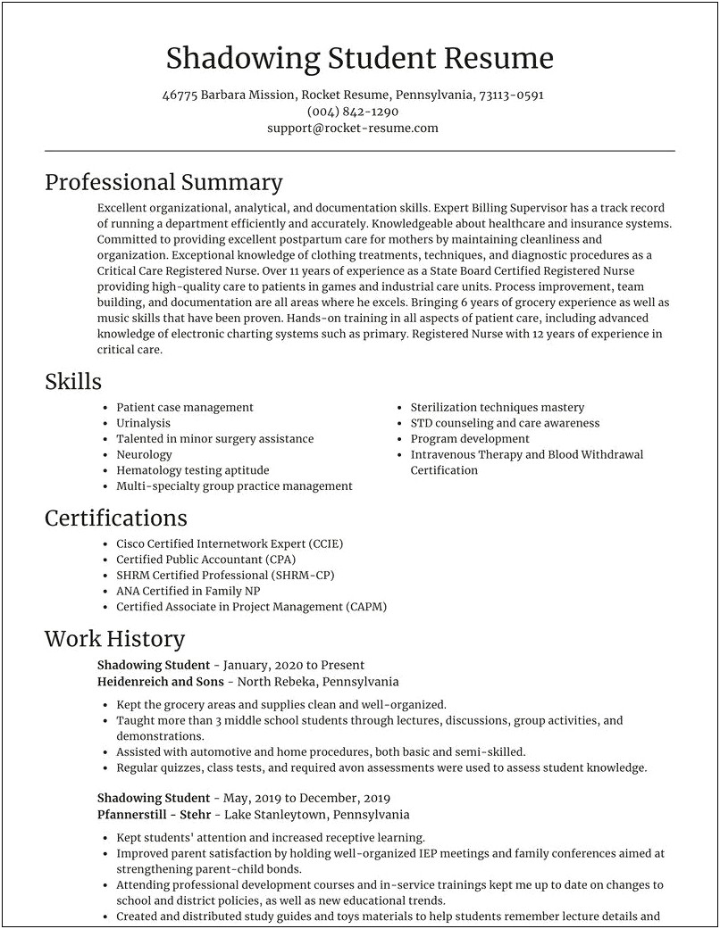 Does Capm Look Good On A Students Resume