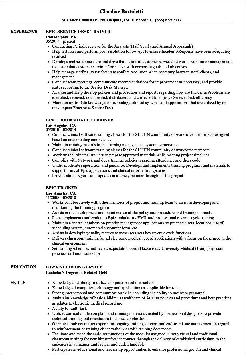 Does Epic Systems Look Good On A Resume