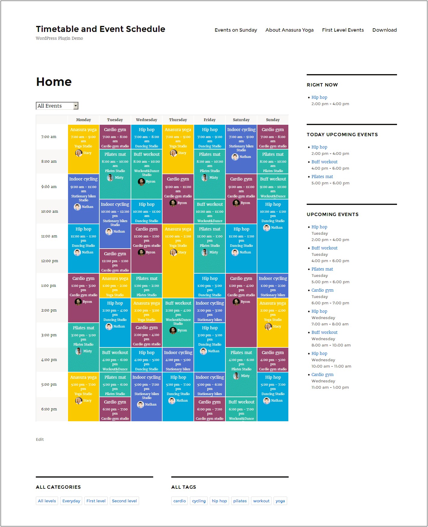 Download A Timetable Template For Yoga Classes