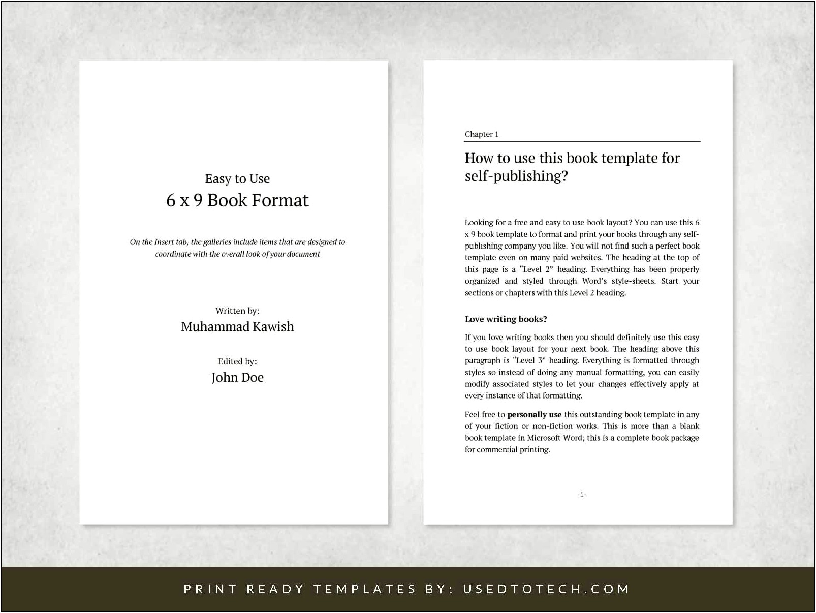 Download A Word Template For Createspace