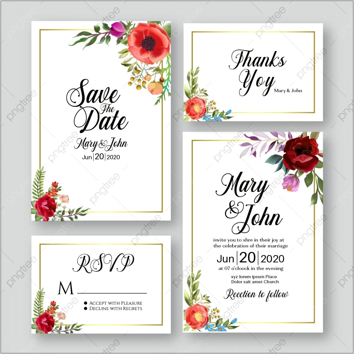 Download Adobe Illustrator Wedding Invitation Template