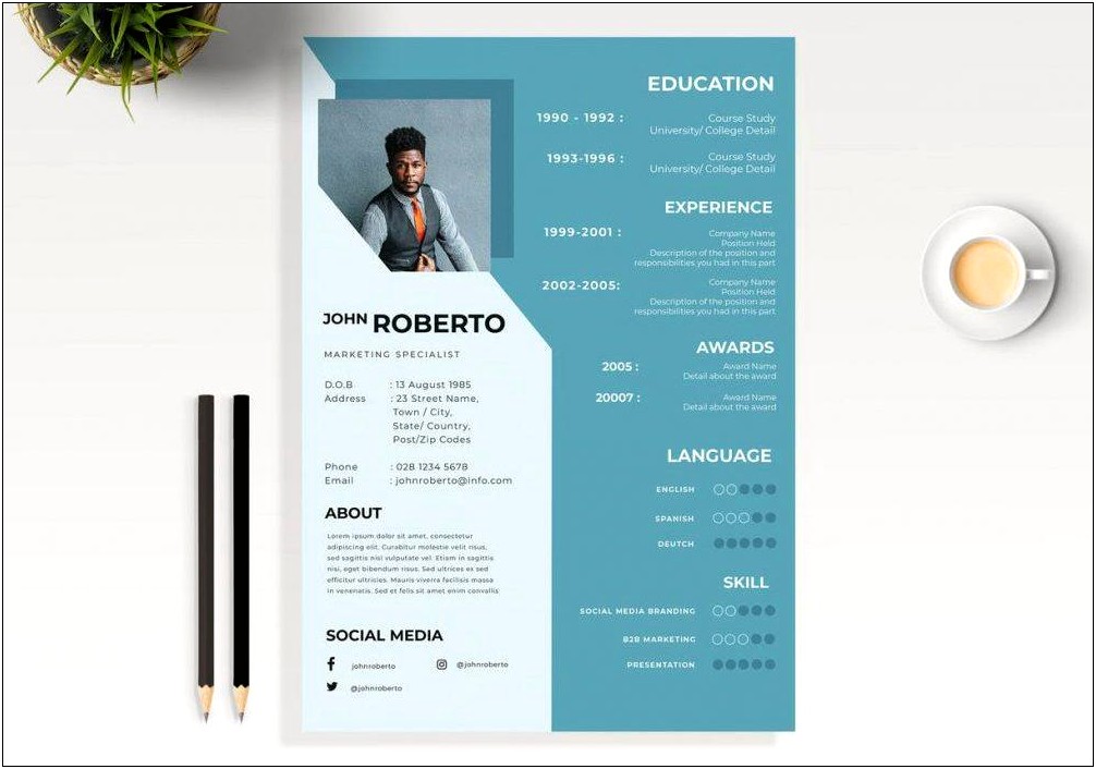 Download Latest Resume Template For Free