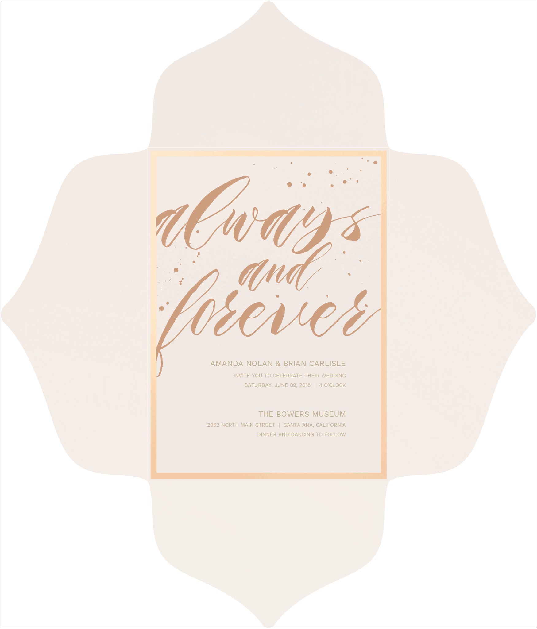 Drifting Together Forever Wedding Invitation Kit