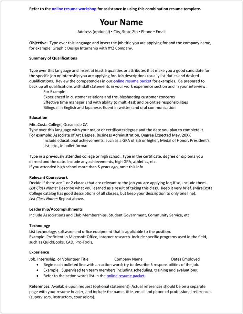 Education Resume High School Online Dipoma