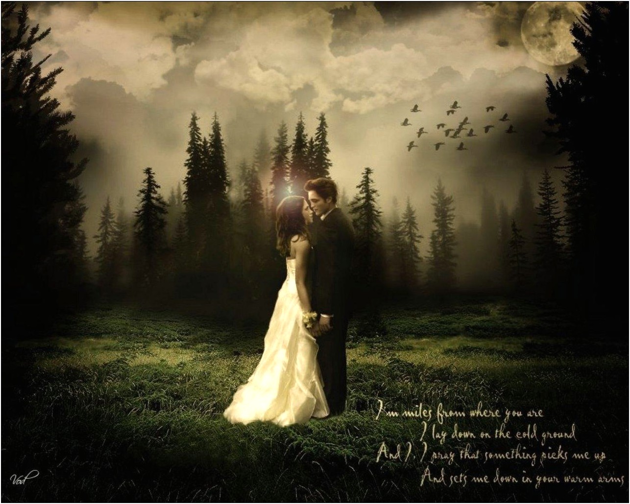 Edward Cullen And Bella Swan Wedding Invitation