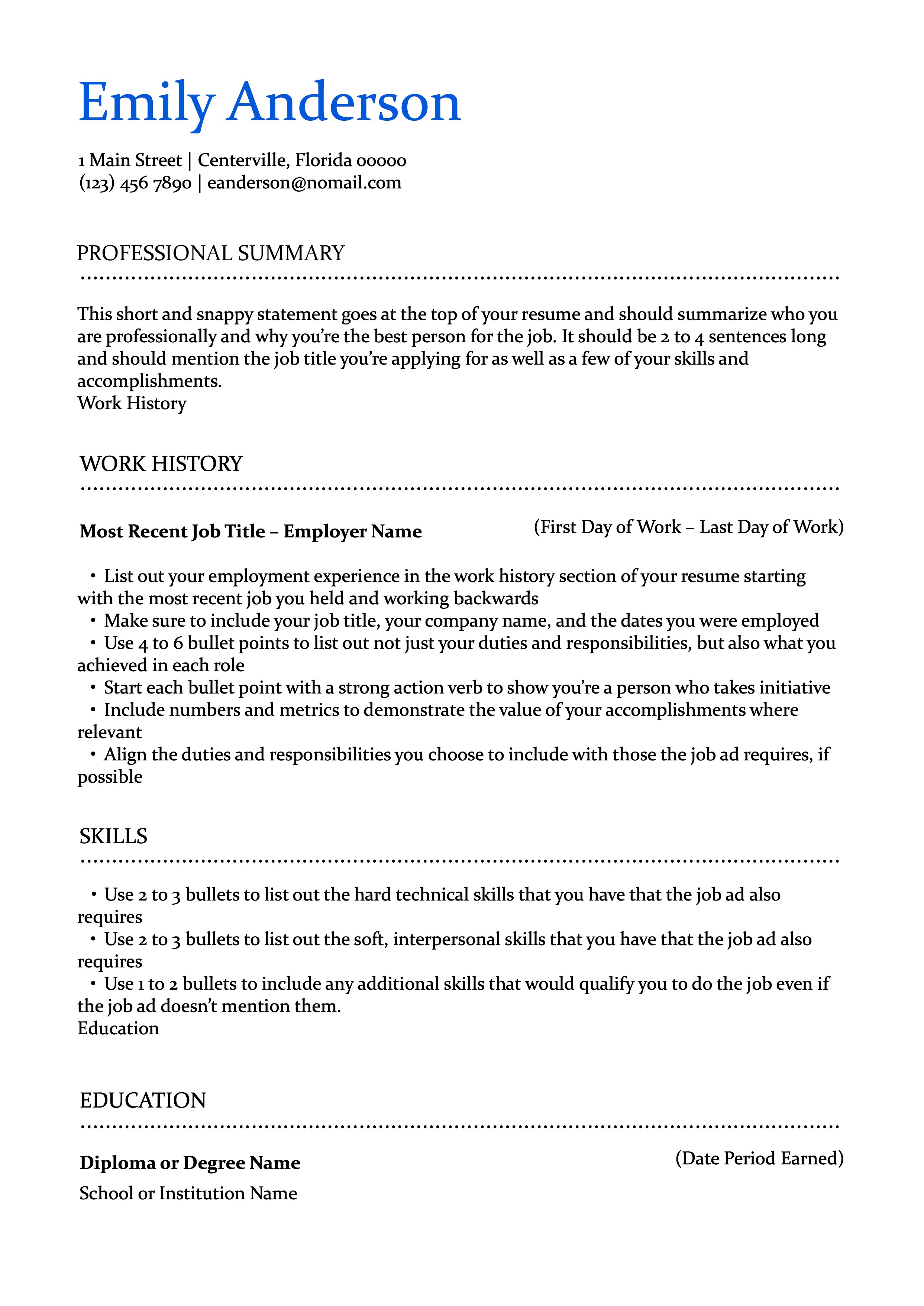 Effective Resume Objective For Student Ambassador