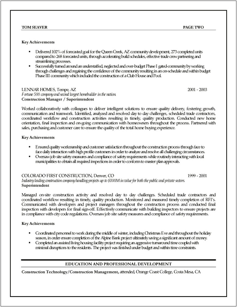 Electrical Project Manager Objective Resume Samples