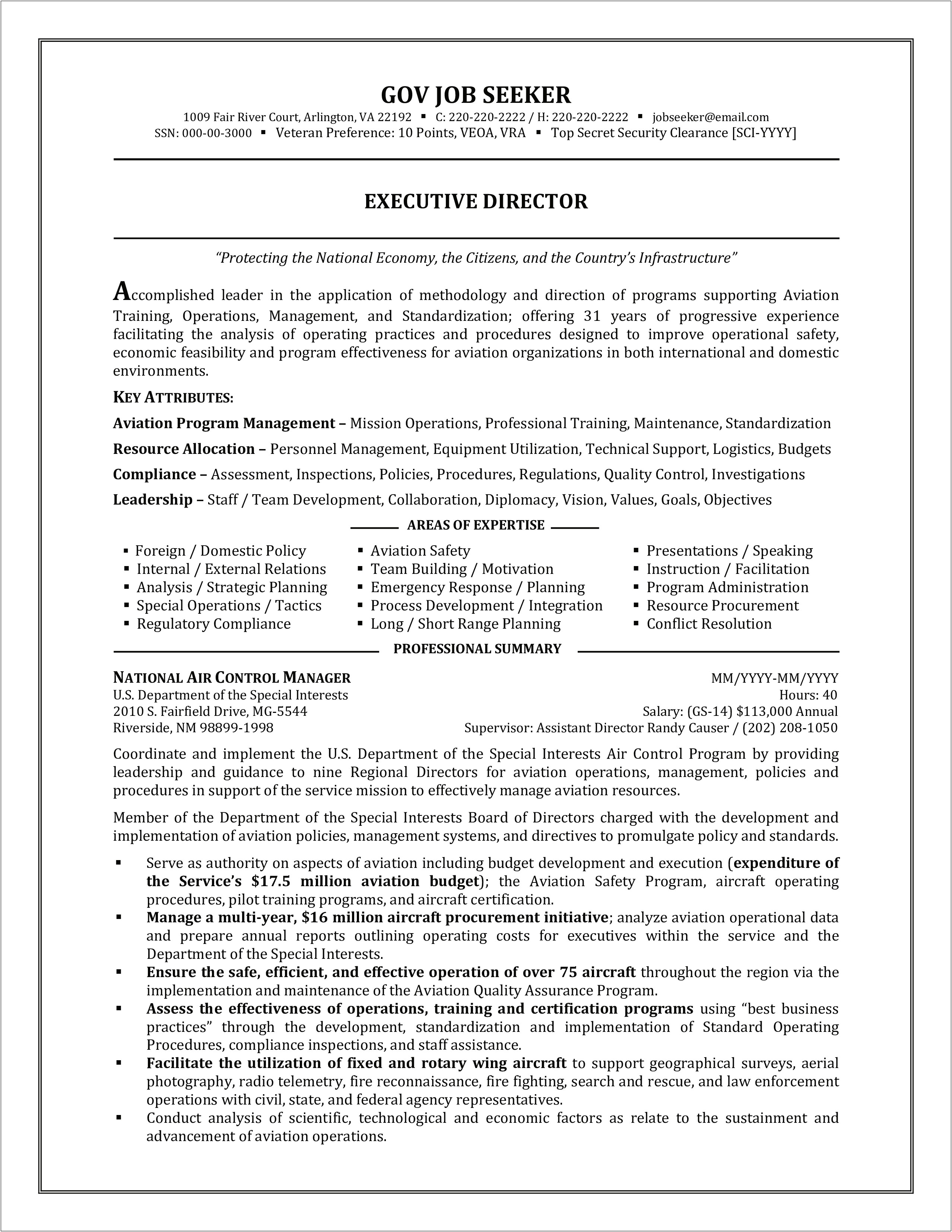 Entry Level Government Jobs Nj Resume