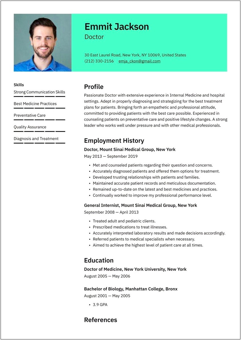 Entry Level Health Job Resume Objective