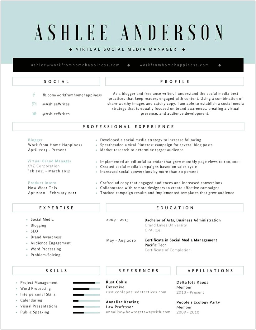 Entry Level Work From Home Resume