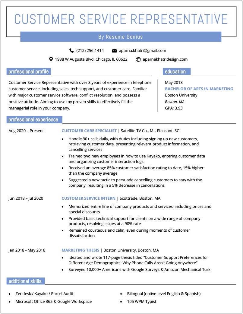 Example Of A Human Service Resume