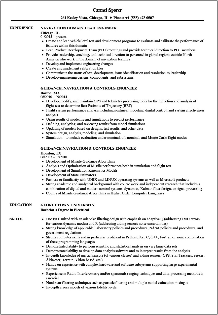Example Of Active Clearance On Resume