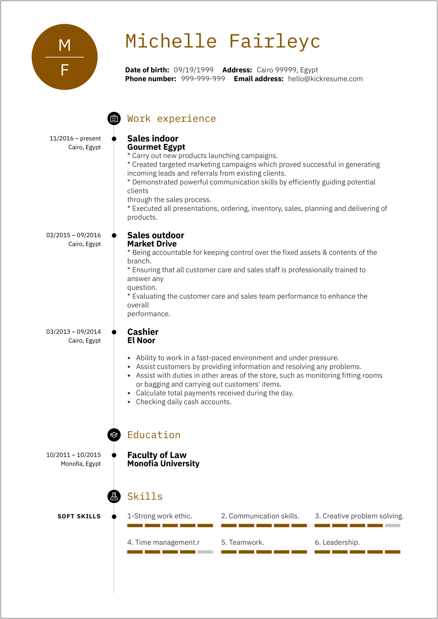 Example Of Objective In Resume For Sales Lady