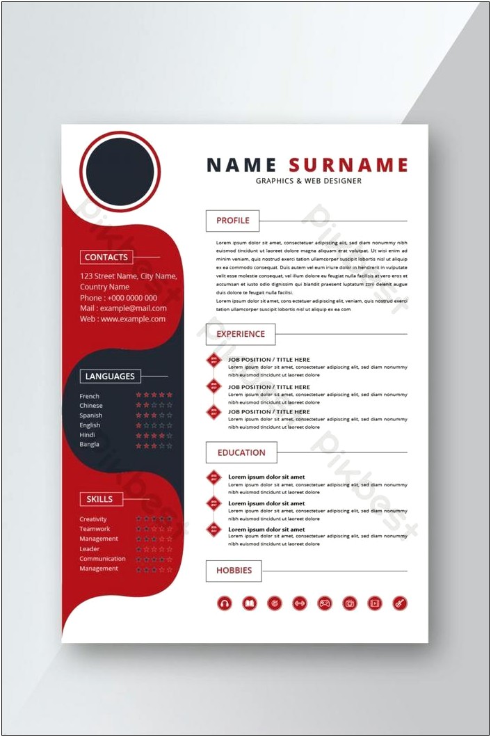 Example Of Resume In English Doc