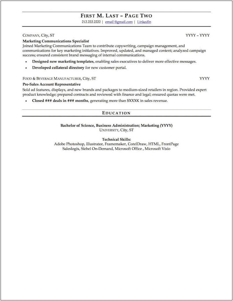 Example Of Skills Summary For Resumes