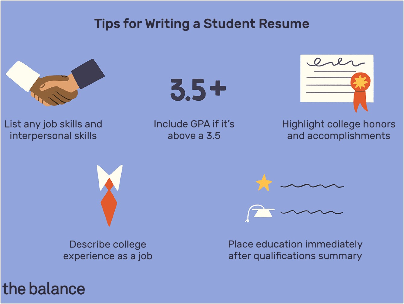 Example Of Summary On Resume Student