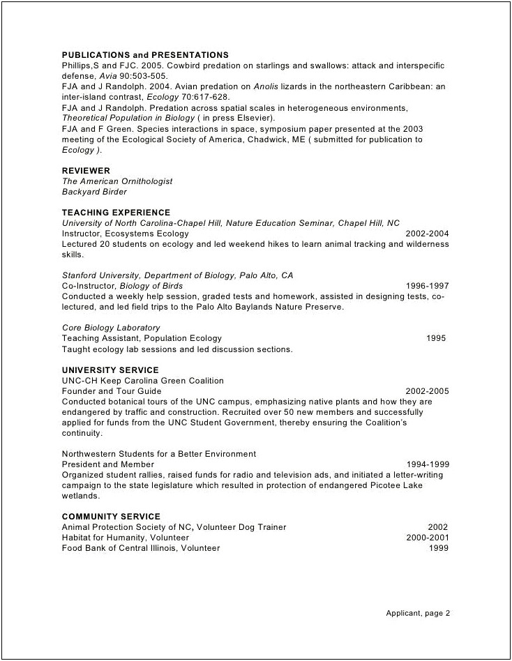 Example Resume Of Stanford Business Applicant