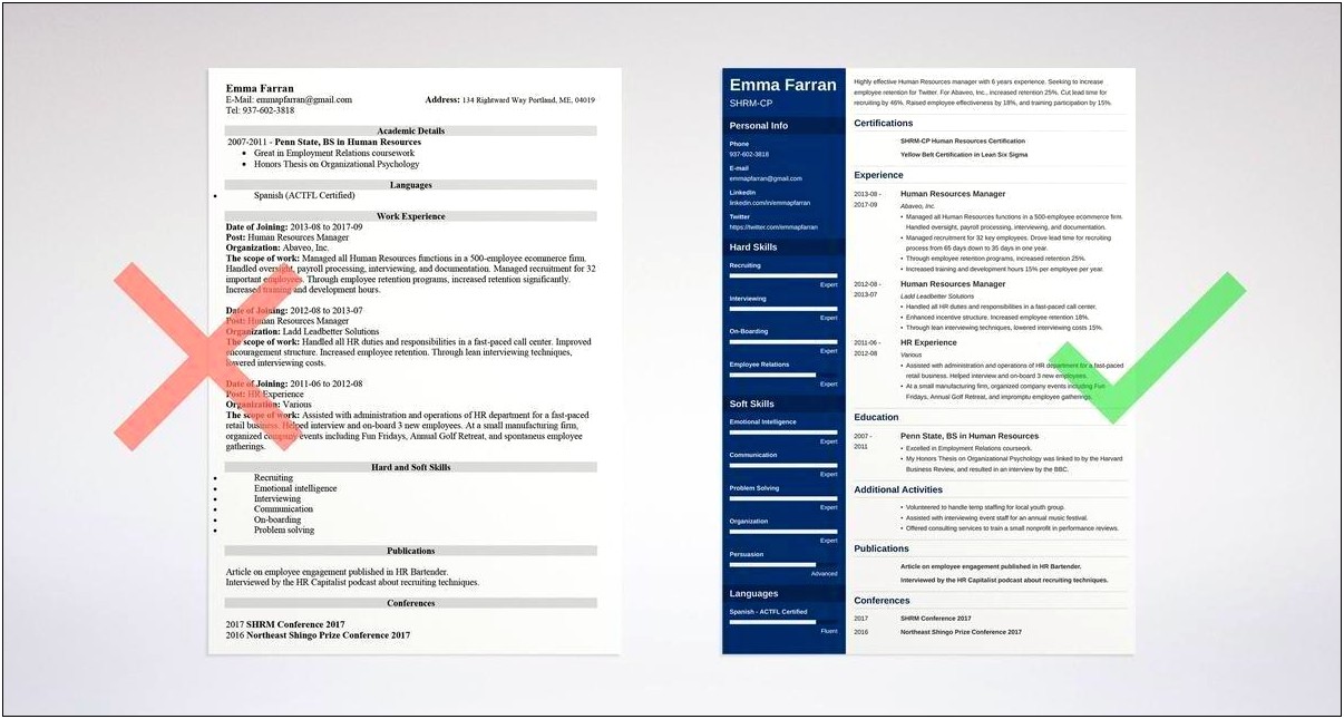 Example Resumes Of Talent Engagement Hr