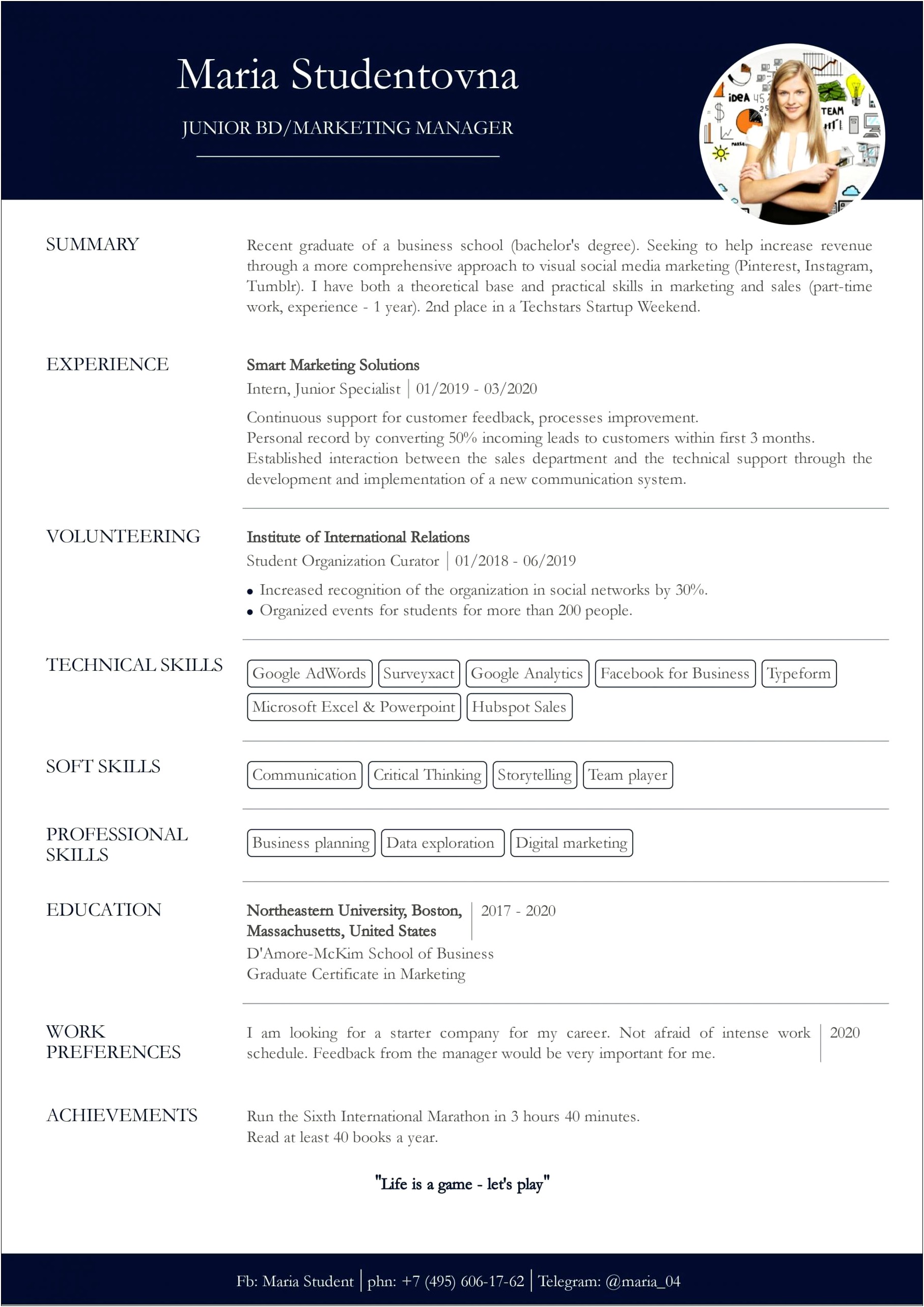 Examples Of A Resume With Little Work Experience - Resume : Resume