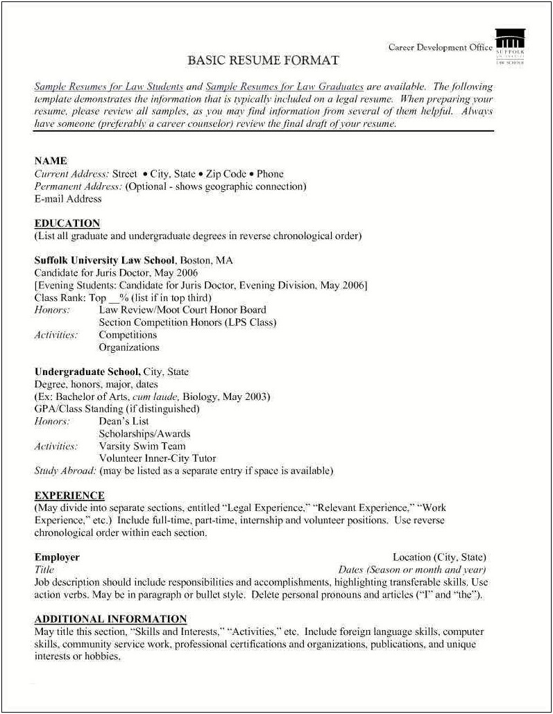 Examples Of Activities And Interests For Resumes