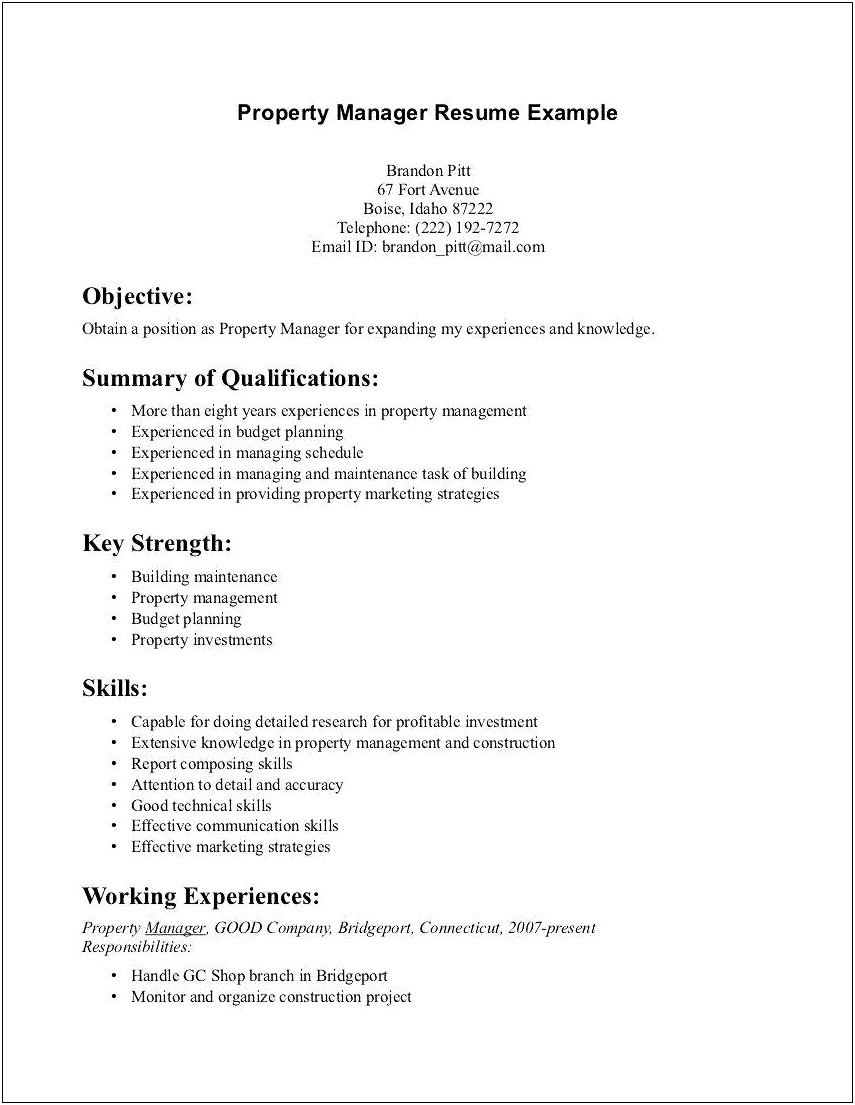 Examples Of Being A Strong Communicator In Resumes