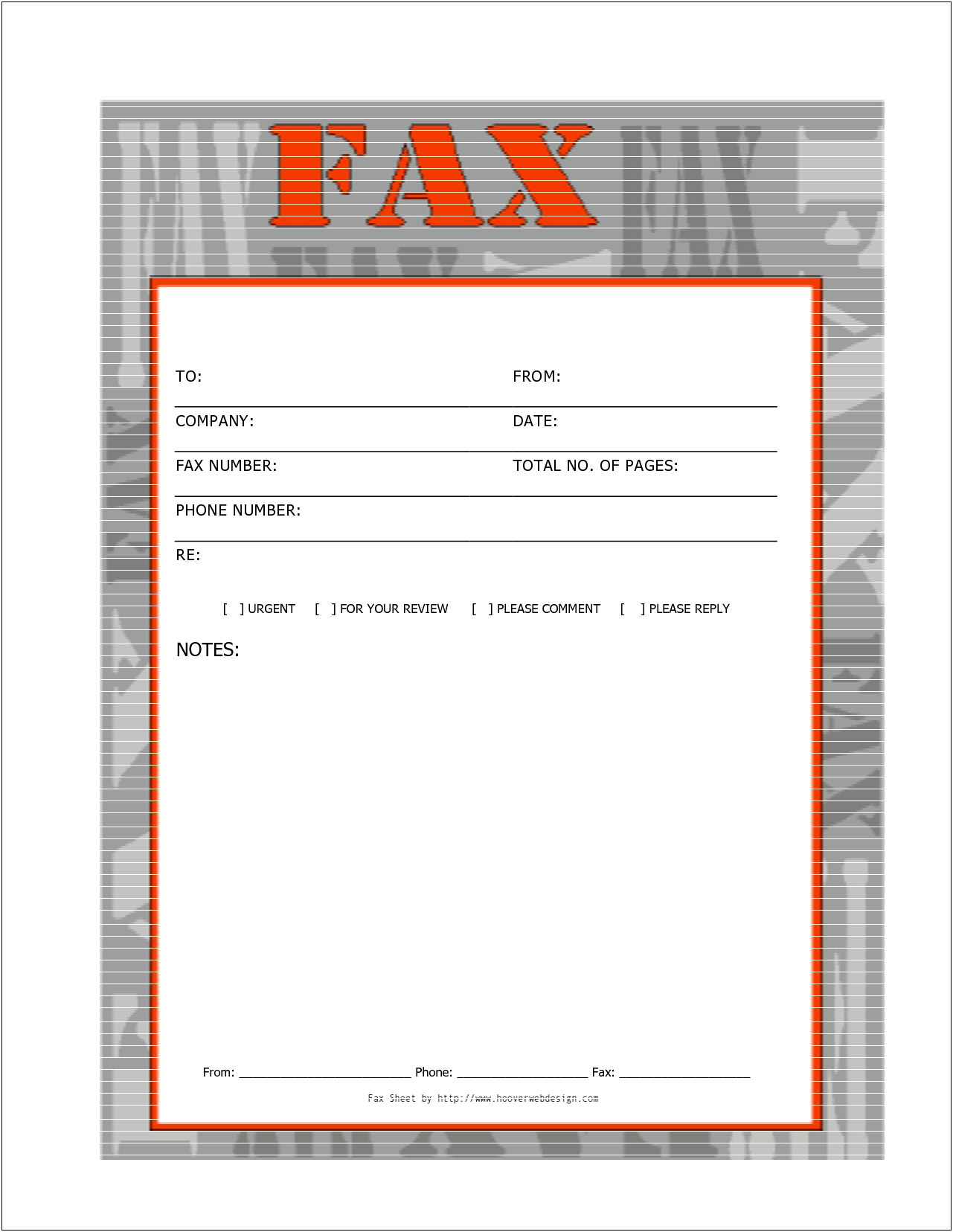 Examples Of Fax Cover Sheets For Resume