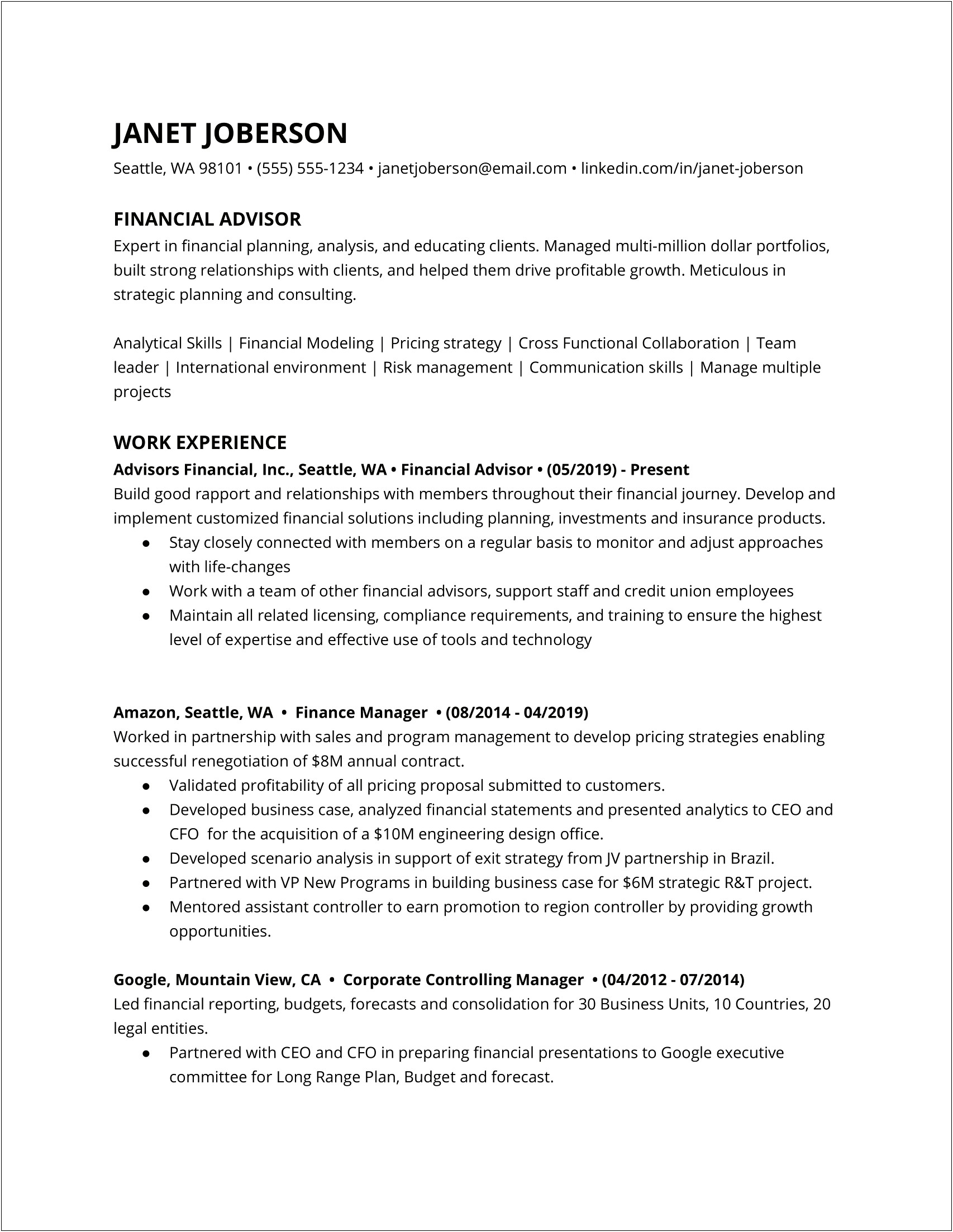 Examples Of Investment Advisor Attorney Resumes