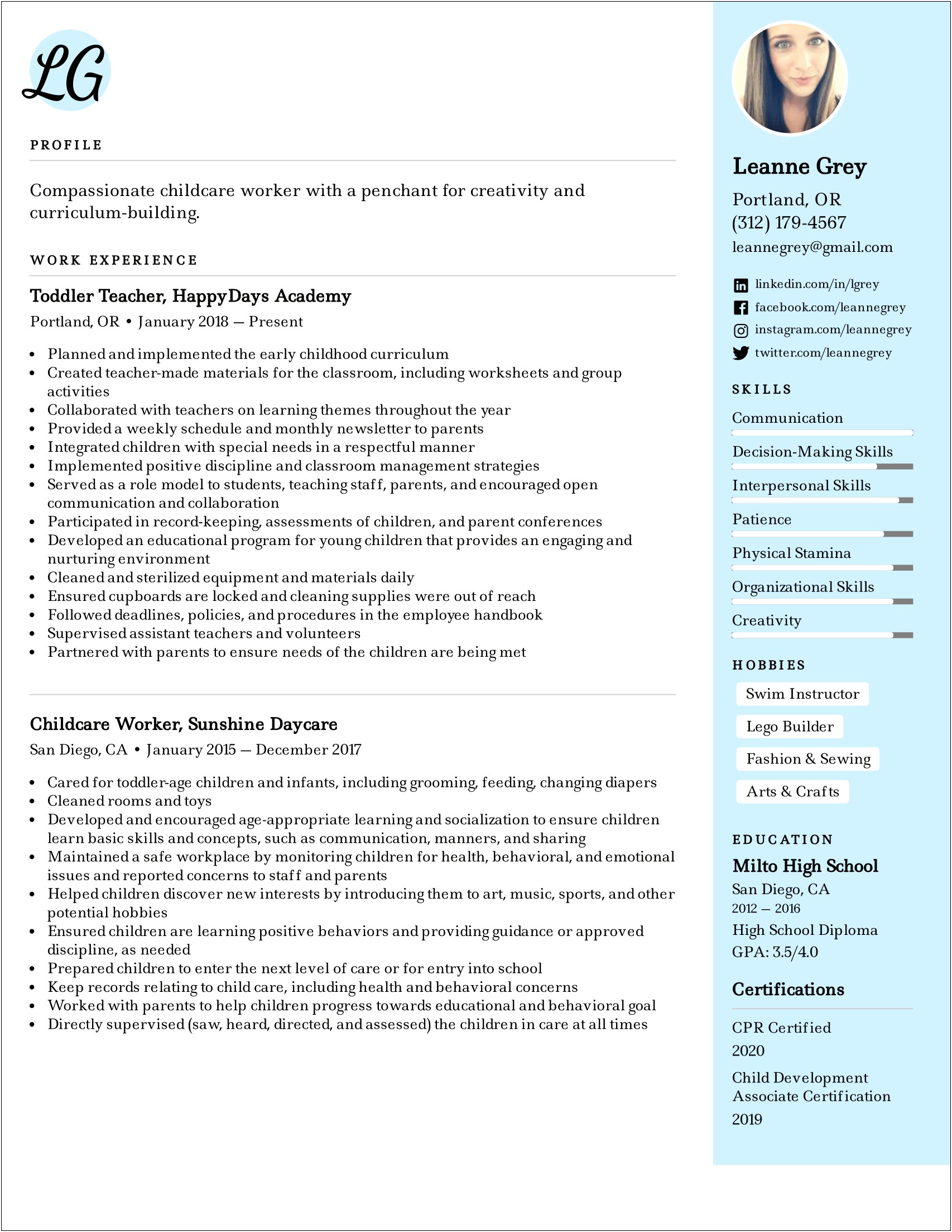 Examples Of Organization Skills On A Resume